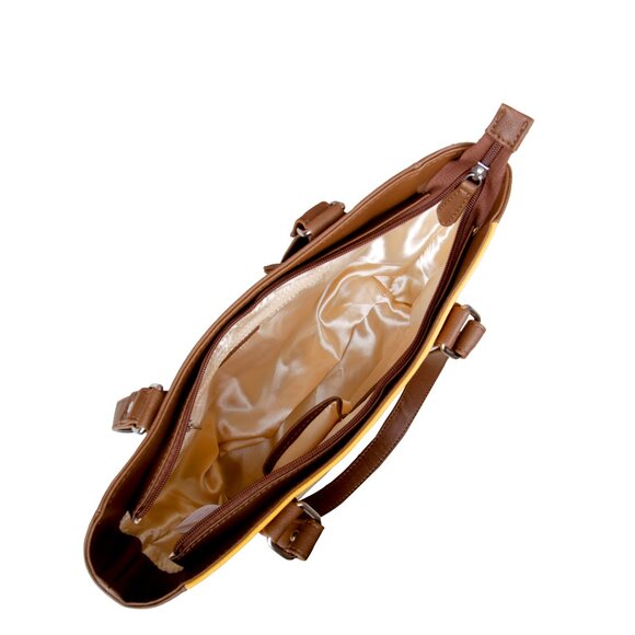 Printed Leather Shoulder Tote Bag for Women–Sling Bag Daily Use Purse for Office - Picture 5 of 10